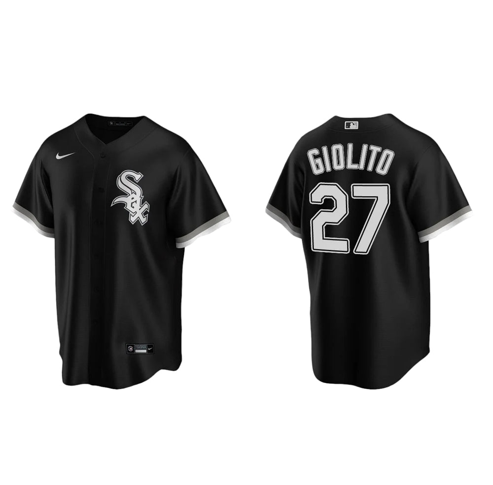 Mens Chicago White Sox Lucas Giolito Cool Base Replica Jersey Black