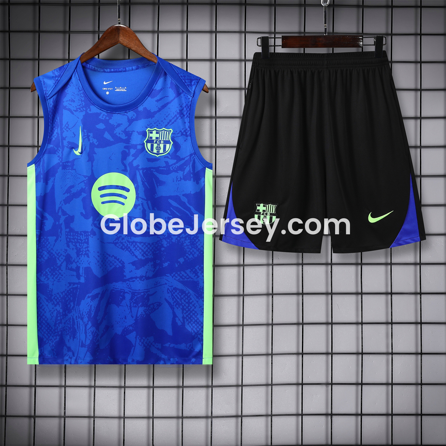 Barcelona 25-26 Vest Training Set - Blue Camouflage
