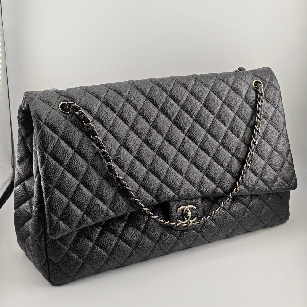 Chanel CF 45 Caviar Airlines XXL Flap Travel Bag