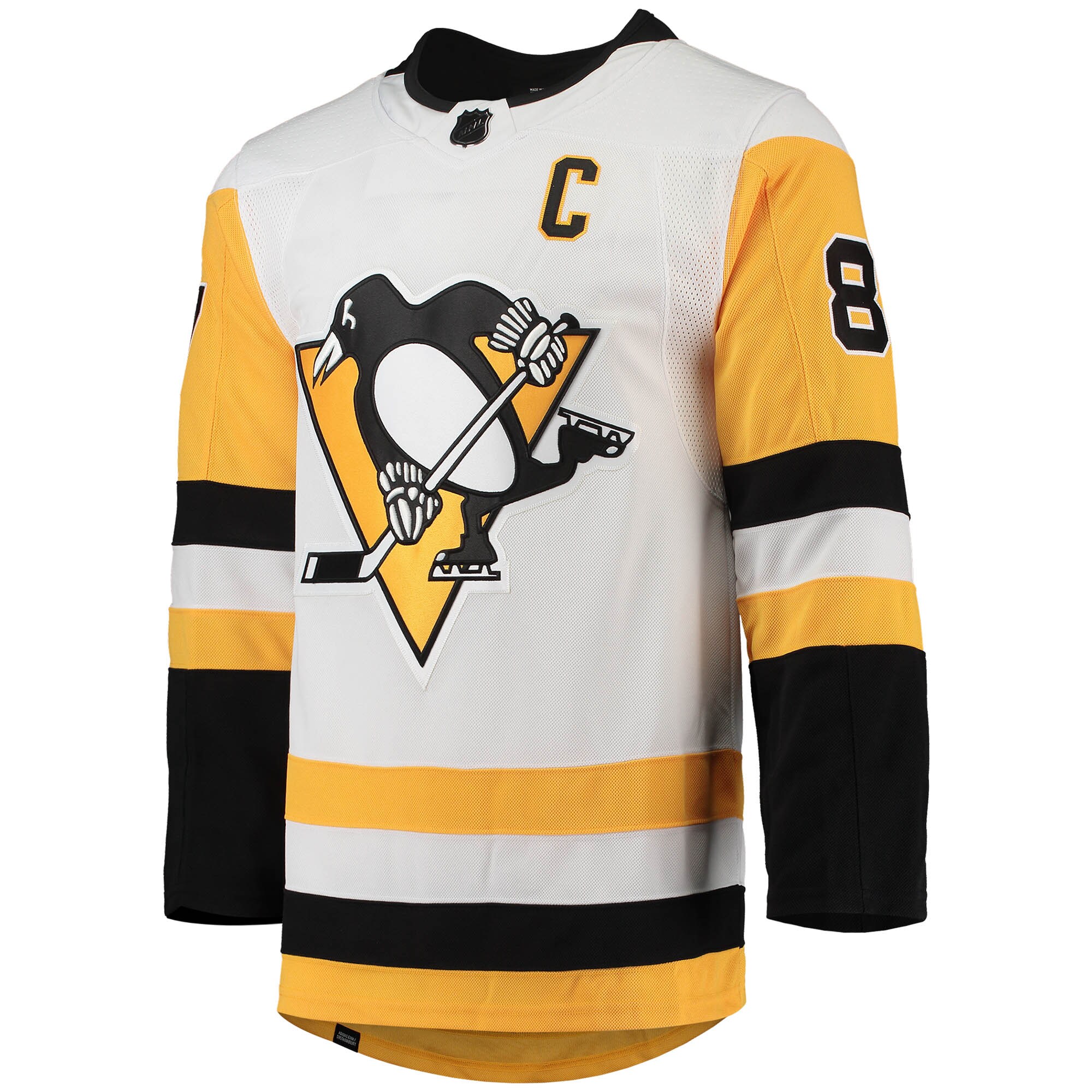Sidney Crosby Pittsburgh Penguins  Away Primegreen  Pro   Jersey – White