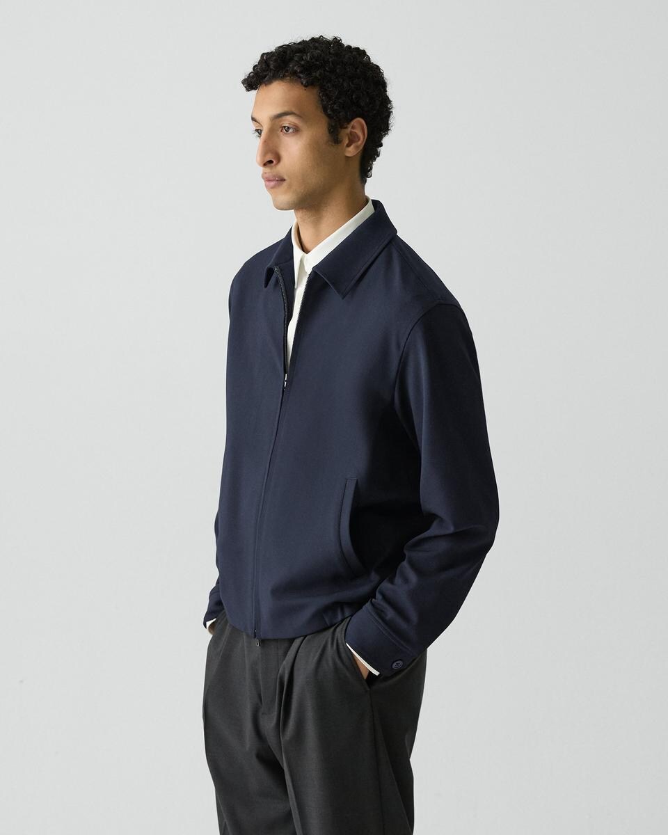 Blouson Zip Jacket in Precision Piqu&eacute;