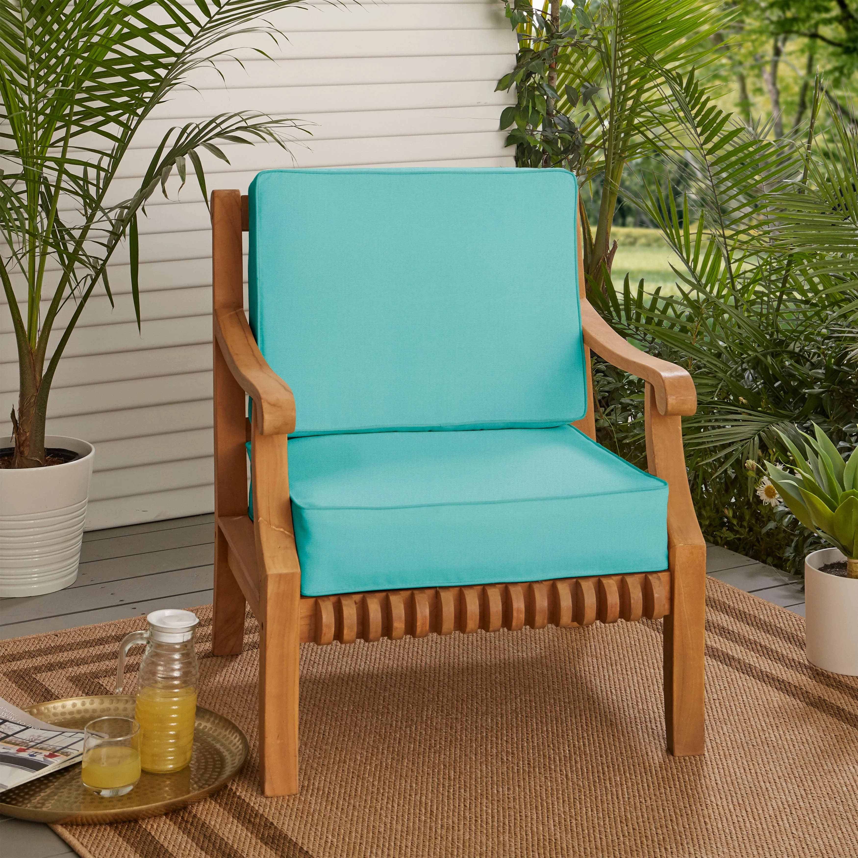 Mozaic Company Sunbrella Indoor/ Outdoor Corded Chair Cushion Set - 22