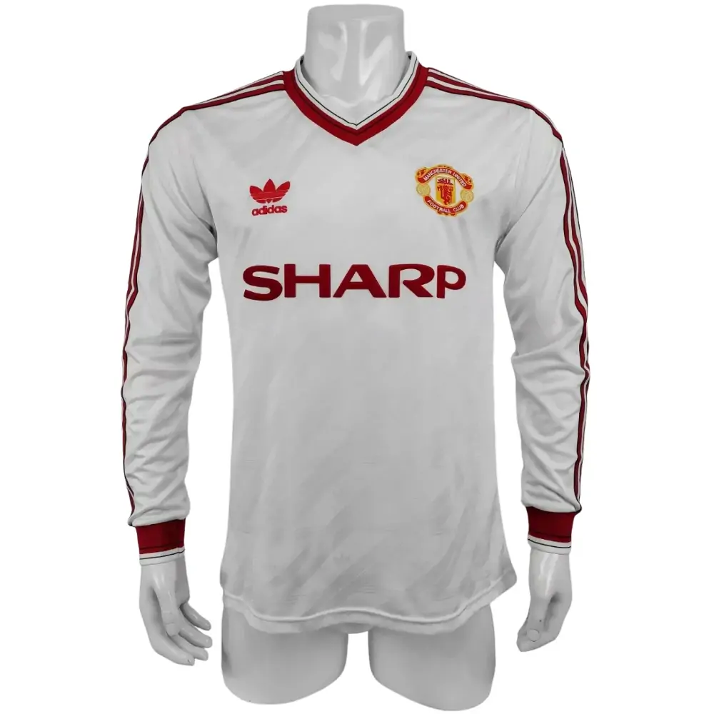 1986/1988 Manchester United away long-sleeved retro jersey - Fans Edition