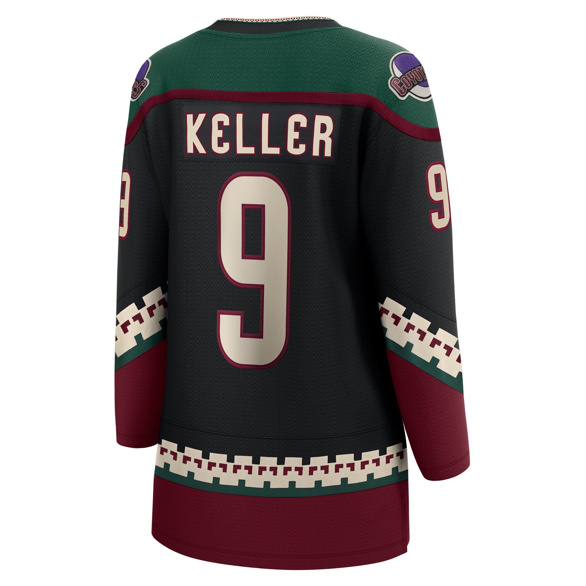 Clayton Keller Arizona Coyotes Fanatics Women’s Home Breakaway  Jersey – Black