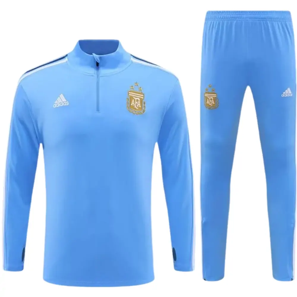 2023/2024 Argentina Half-length Training Wear Light Blue Suit