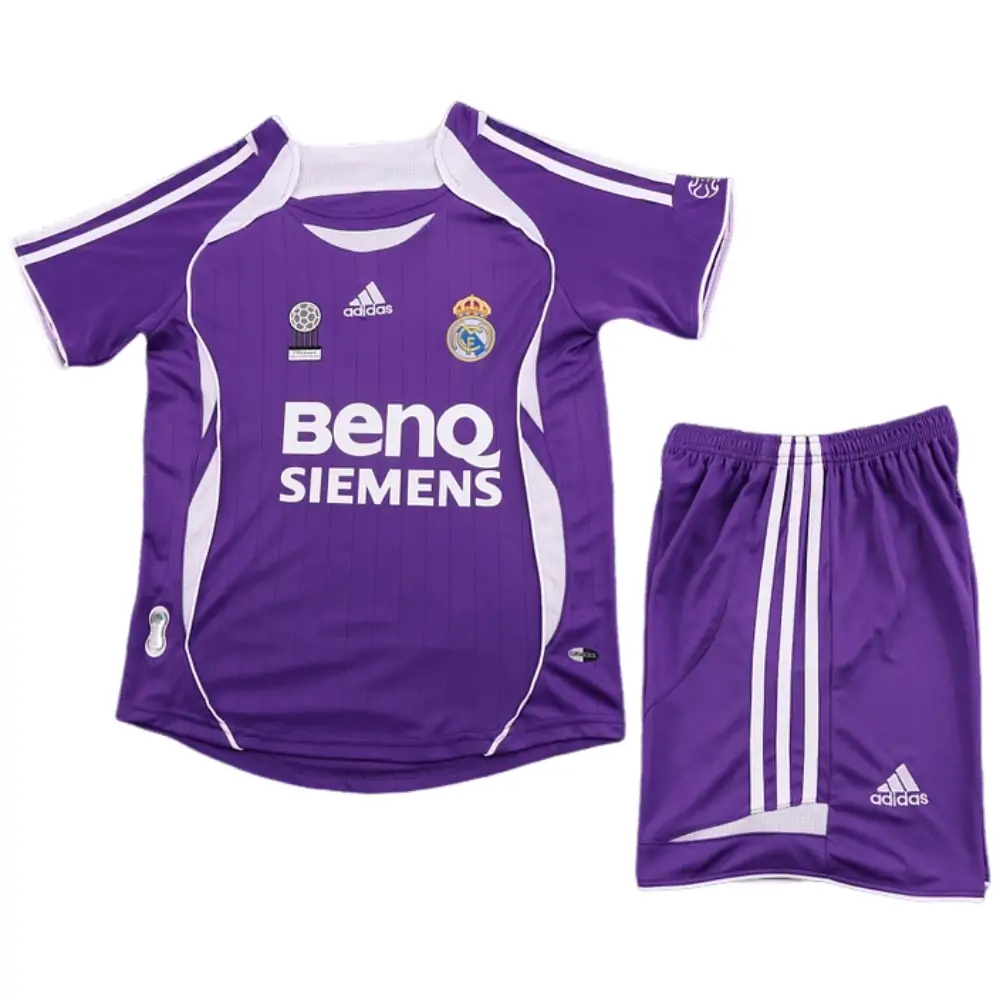 2006-07 Real Madrid Away Retro Children's Jersey Set - Fans Edition