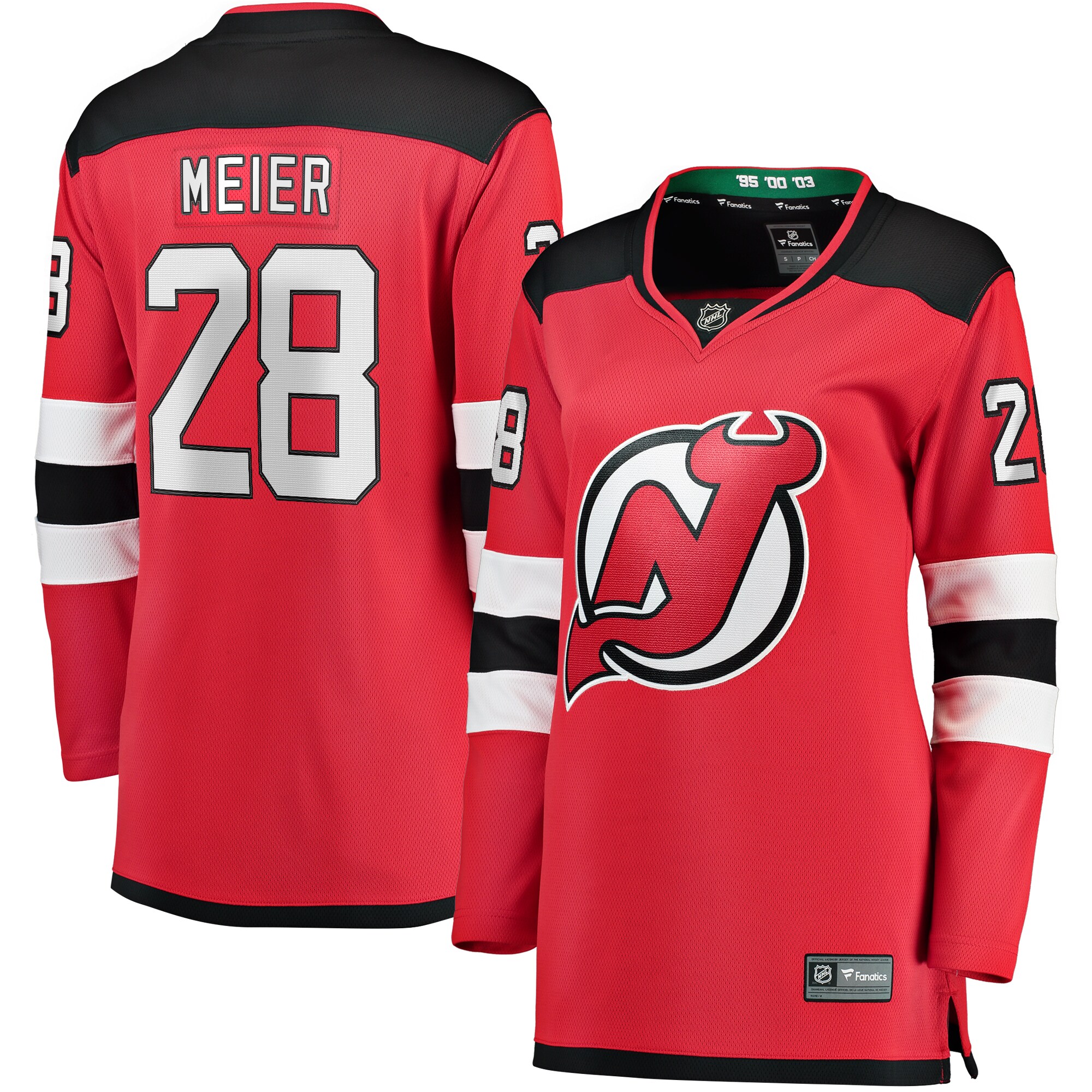 Timo Meier New Jersey Devils Fanatics Women’s Home Breakaway   Jersey – Red