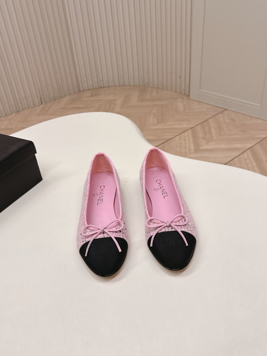 25S deerskin patchwork ballet shoes