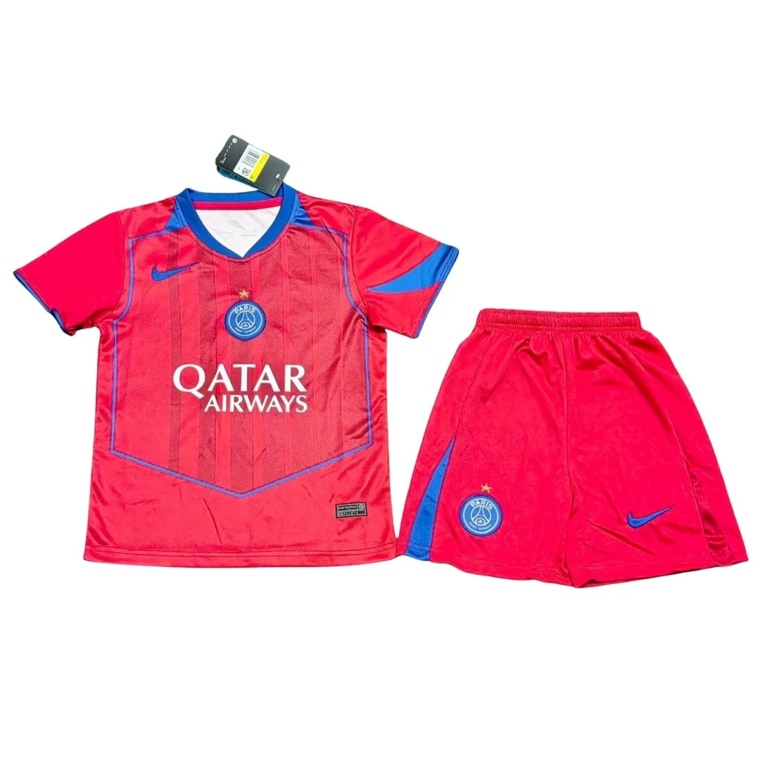 Kid's PSG Third Away Jersey Kit - Jersey+Shorts 2025/26
