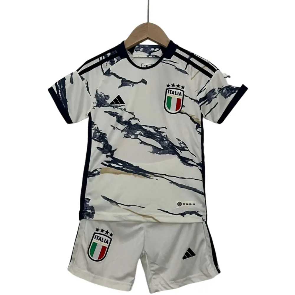 2023 Italy Away  Soccer Shirt Kids Size