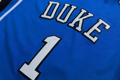NCAA Duke University No. 1 Irving blue jersey