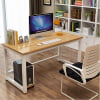 Hoffree 43 inch Computer Desk Home Writing Desk Office Furniture Computer Table Study Writing Table Workstation Modern Simple PC Desk for Small Spaces Home Office, Black