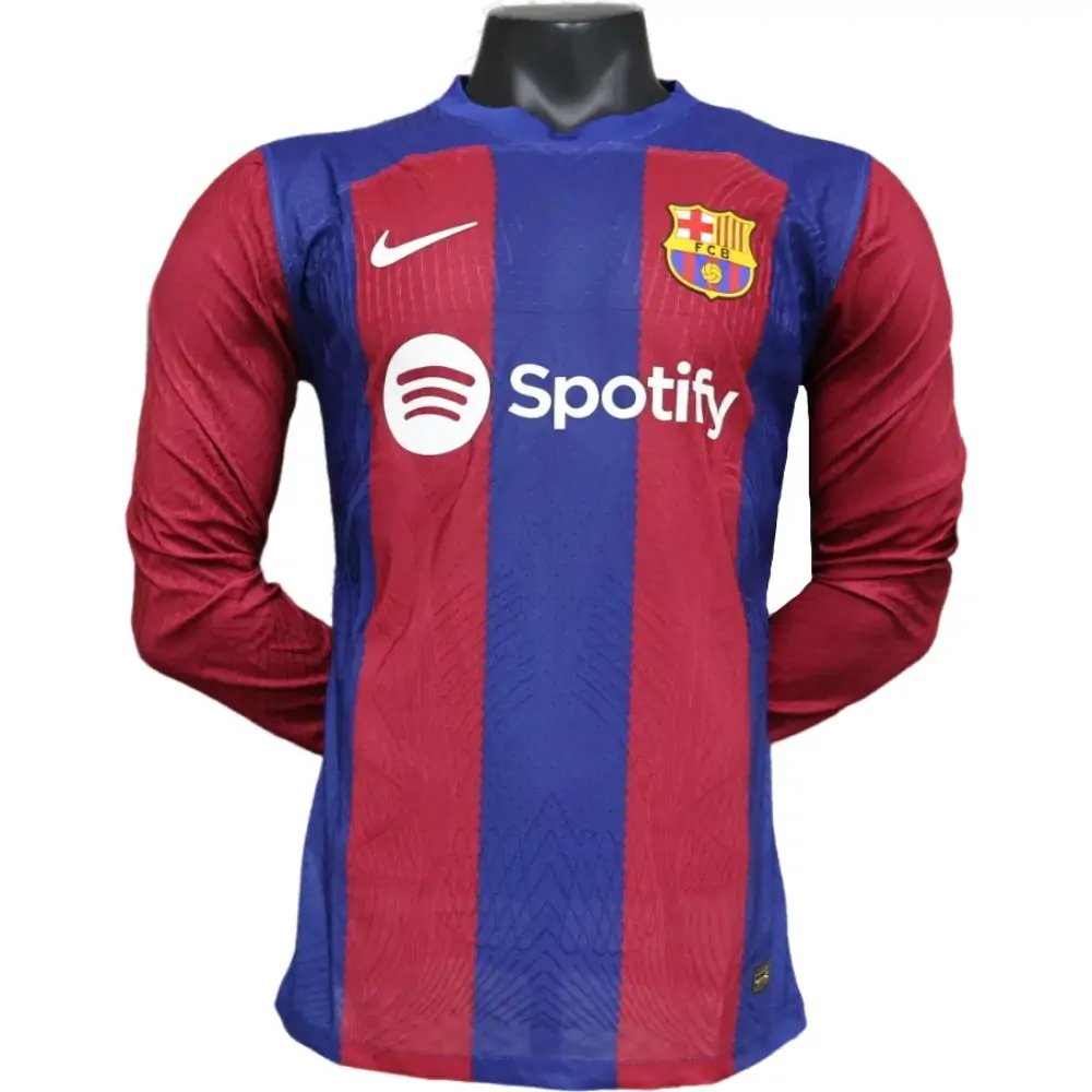 2023/2024 Barcelona Home Long Sleeve Players Edition