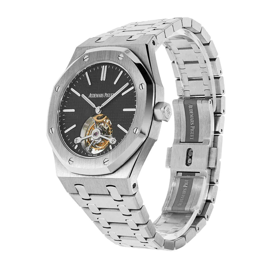 【Super Clone】Audemars piguet Royal Oak Selfwinding Tourbillon 41MM Black Dial Watch