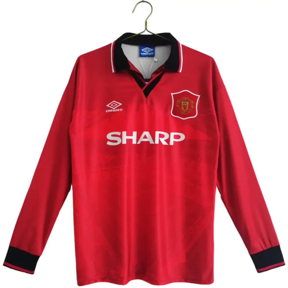 1994/1996 Manchester United Home Long Sleeve Retro Jersey-Fans