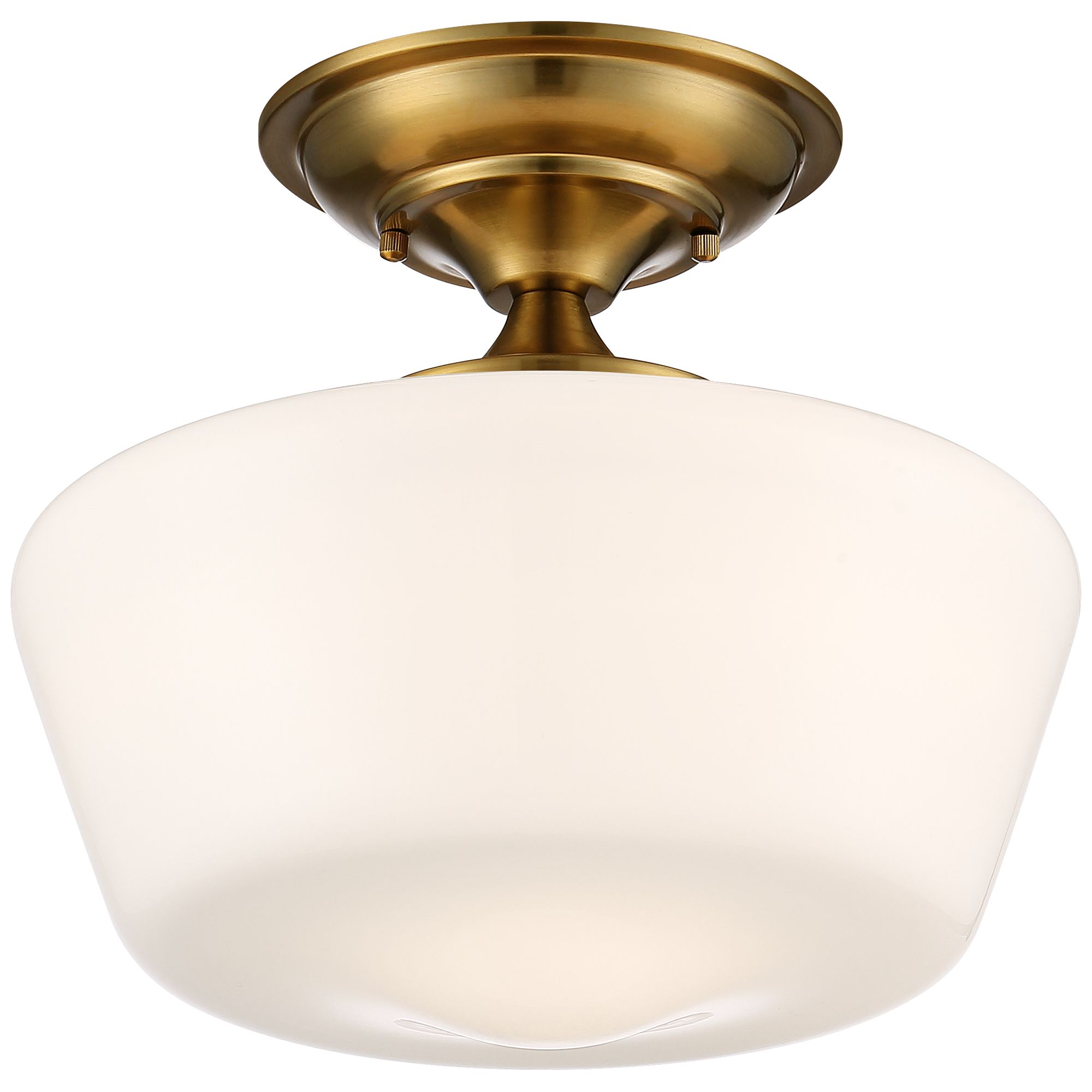Regency Hill Rustic Farmhouse Ceiling Light Semi Flush Mount Fixture 12