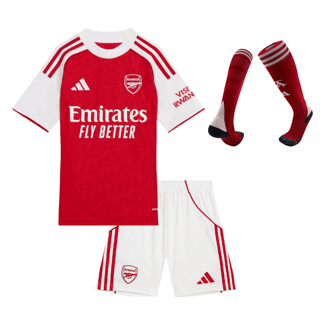 Arsenal Kid's Home Soccer Full Kit 2025/26 - Jersey+Shorts+Socks
