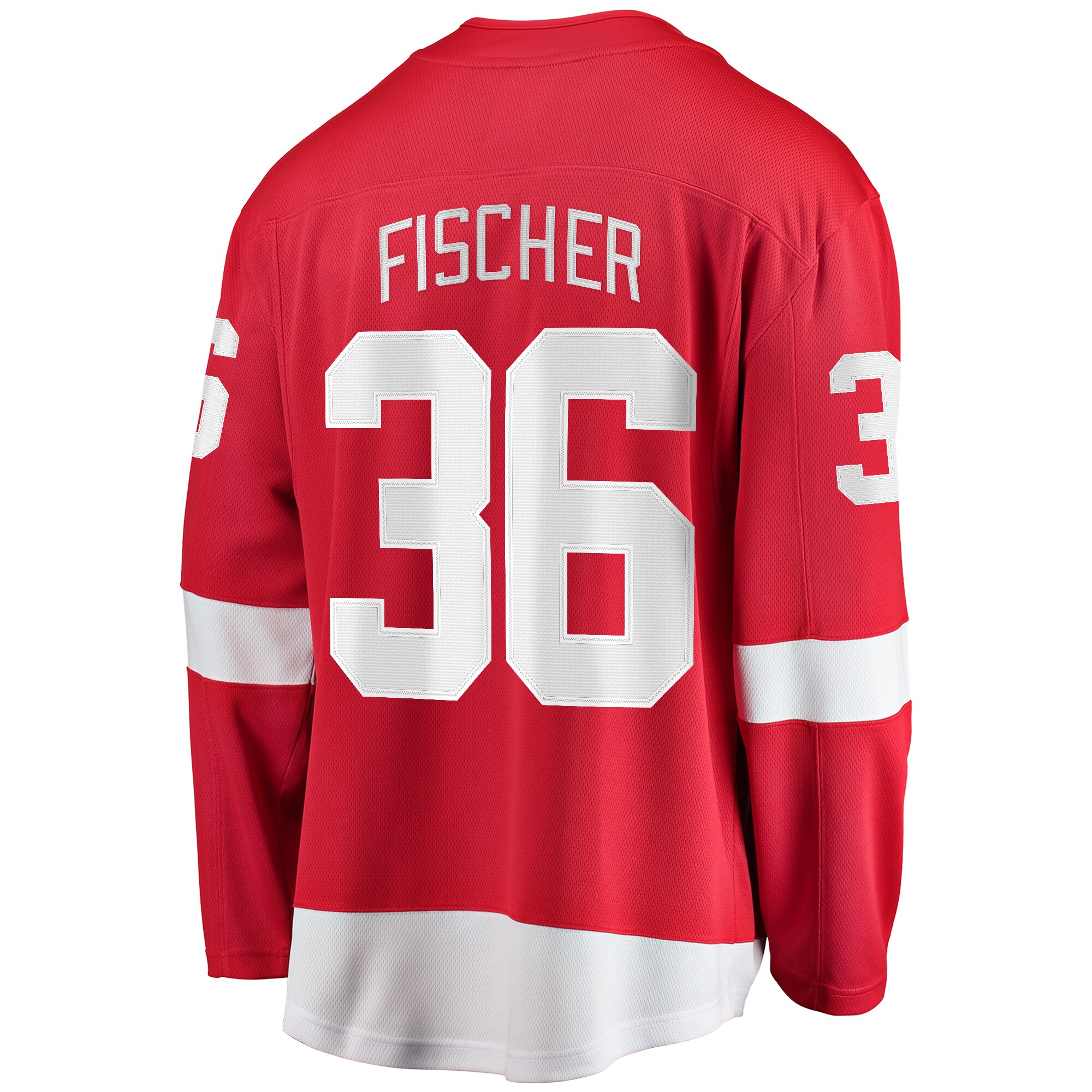 Christian Fischer Detroit Red Wings Fanatics Home Breakaway Jersey – Red