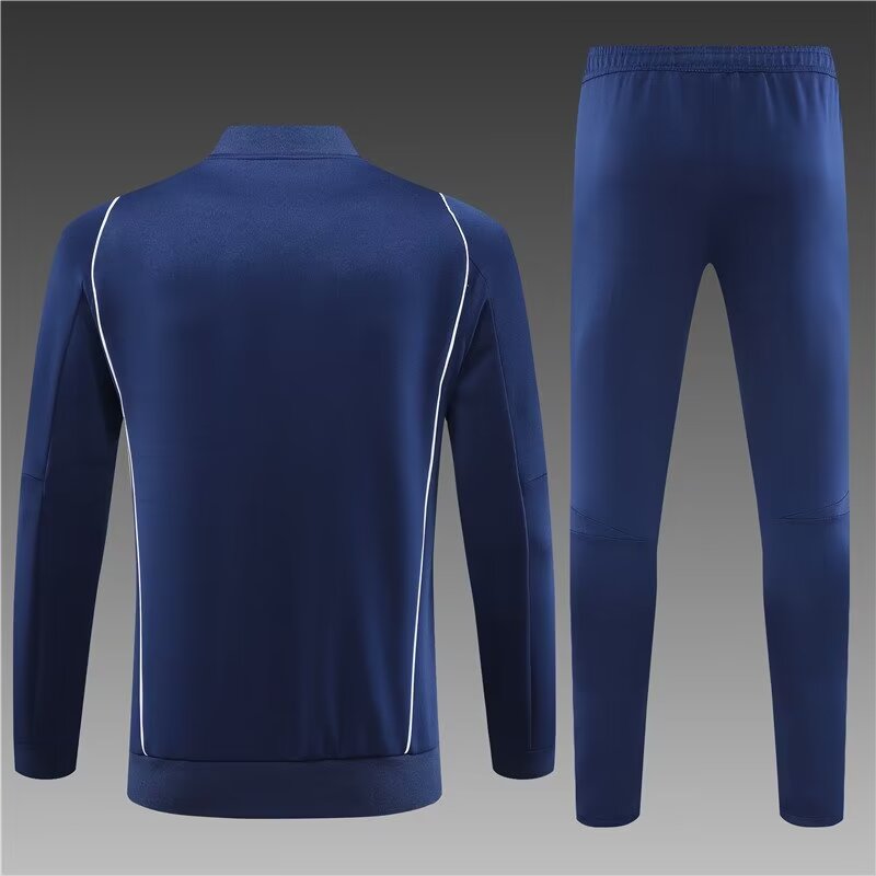 2023/2024 Italian long zipper jacket blue suit