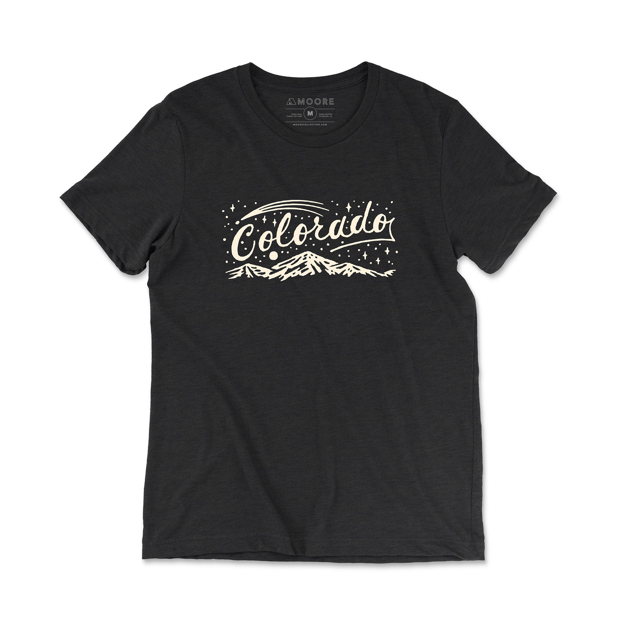 Colorado Night Tee-Black Heather