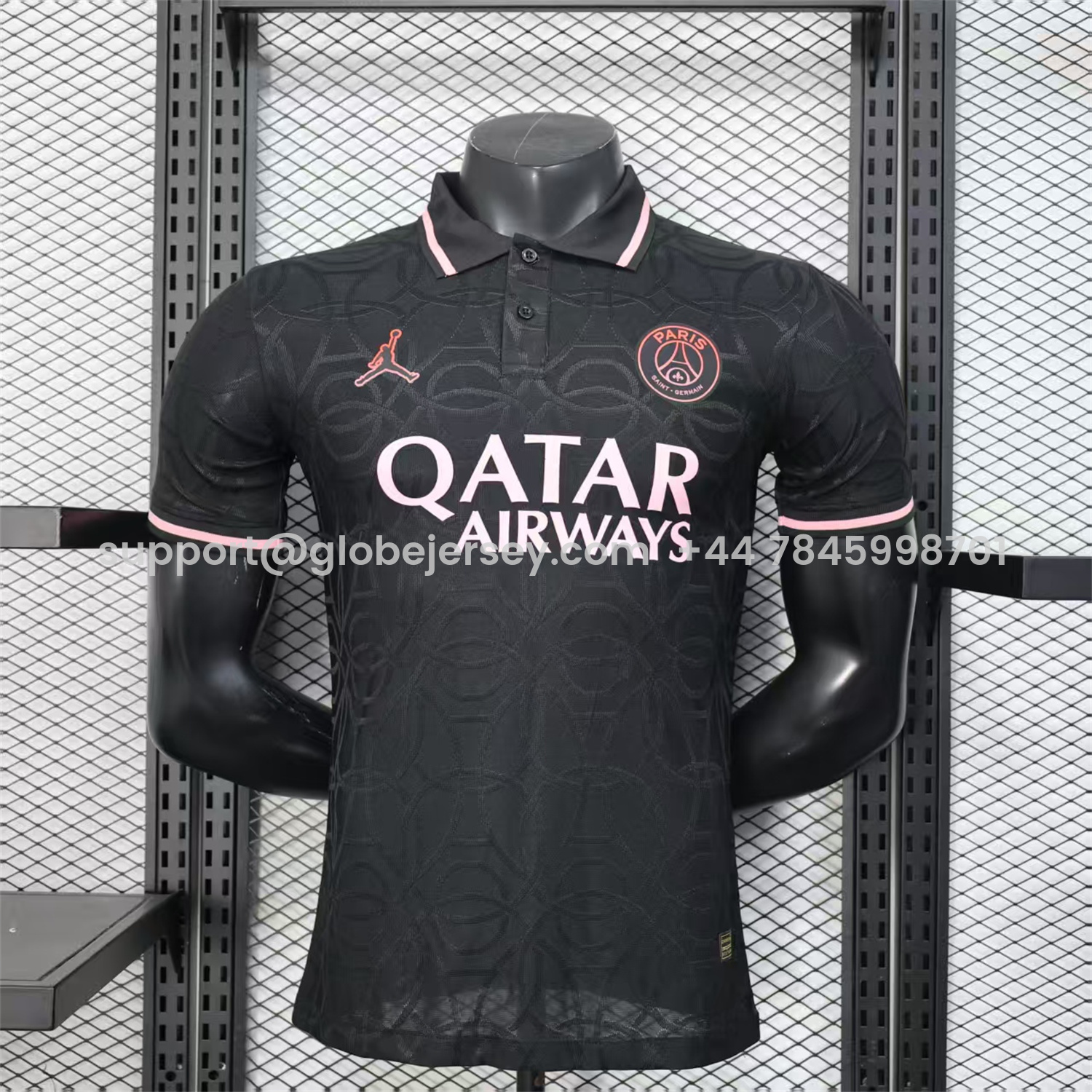 Paris Saint-Germain PSG 25-26 JD Black Special Jersey with Red Badge - Player Version