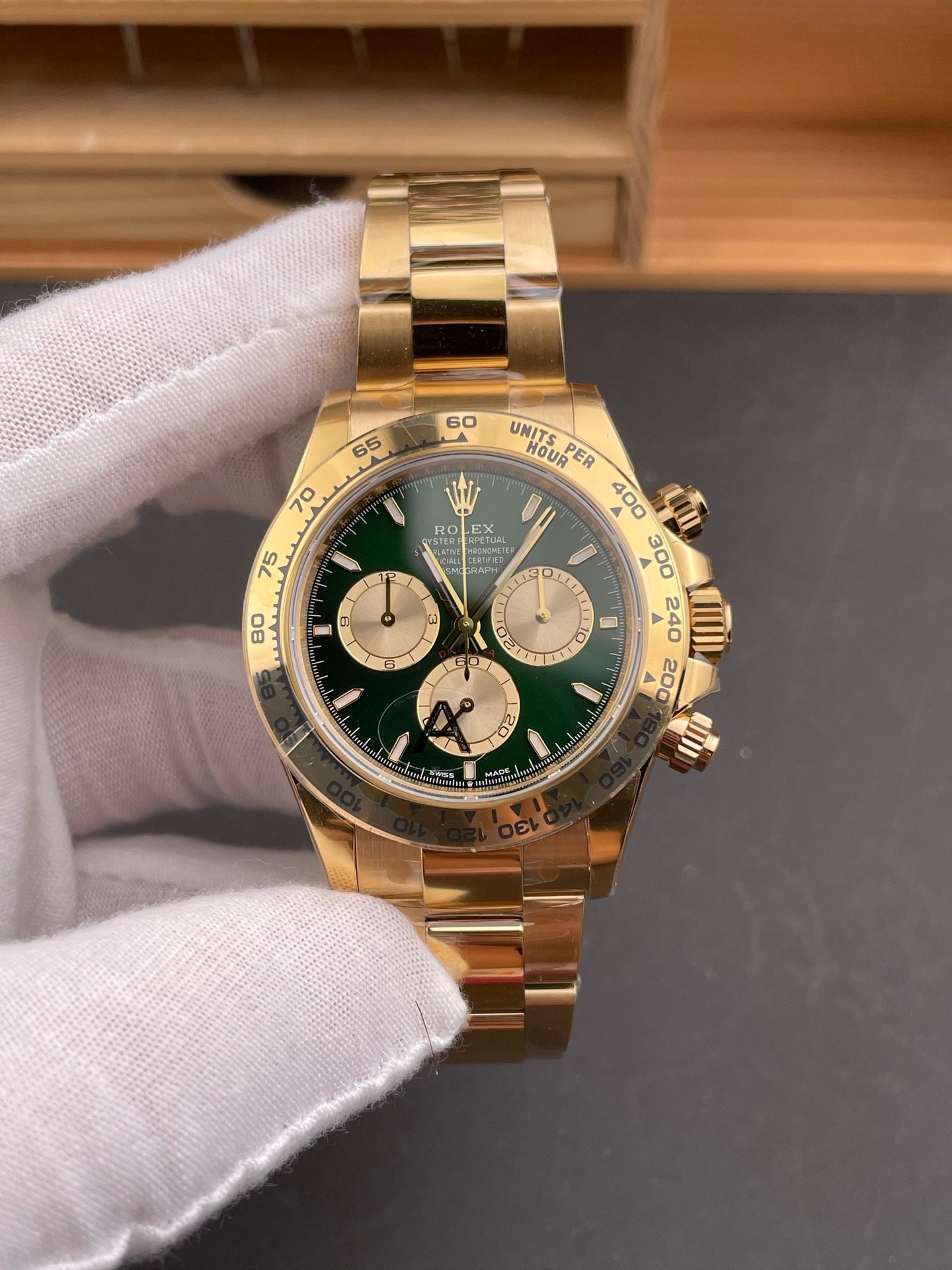 Rolex Daytona Green Gold
