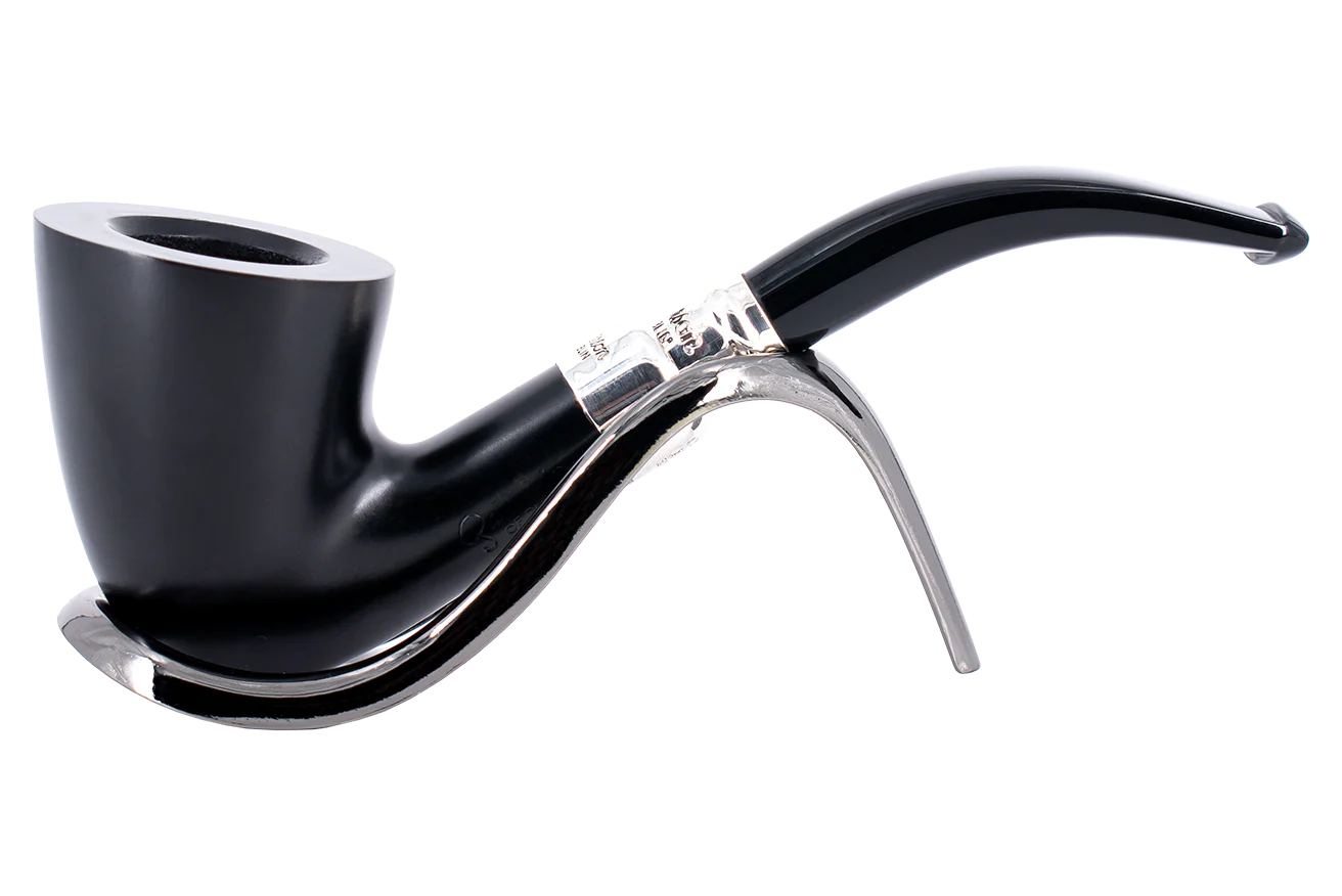 Peterson of Dublin Ebony Spigot Briar Smoking  Pipe - Shape 128