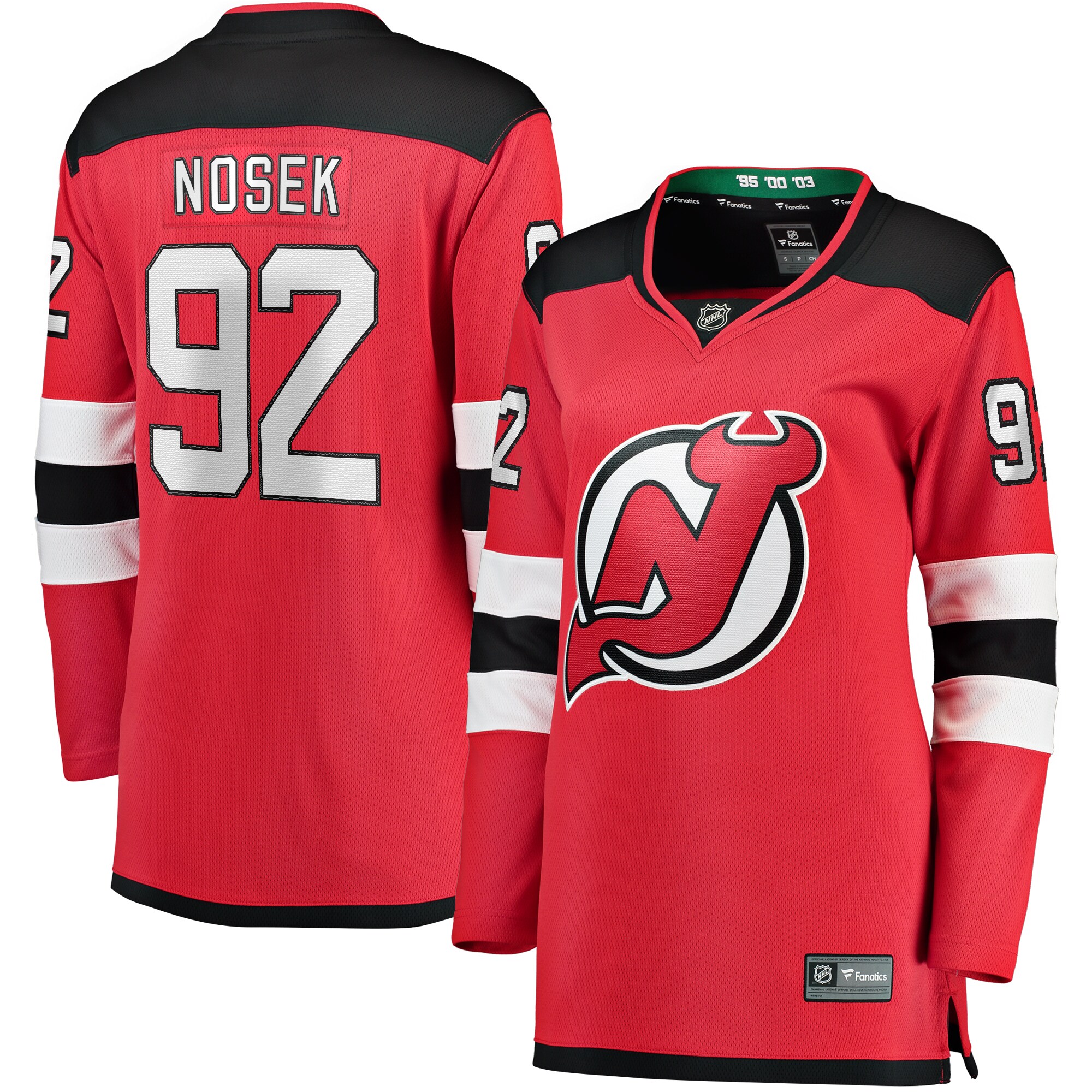 Tomas Nosek New Jersey Devils Fanatics Women’s Home Breakaway   Jersey – Red