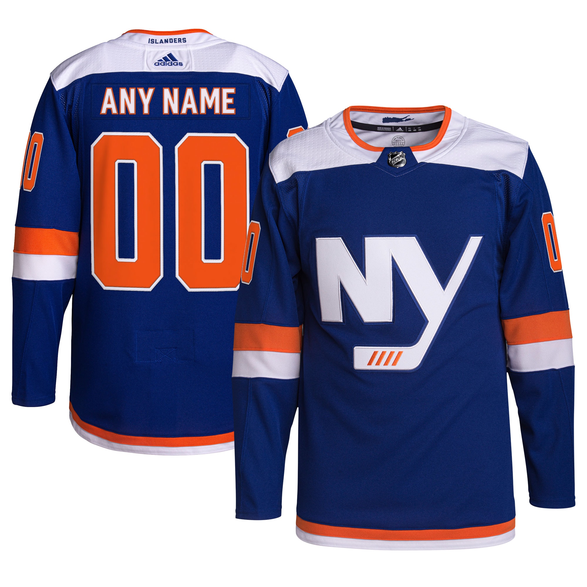 New York Islanders   Alternate  Primegreen  Custom Jersey – Royal