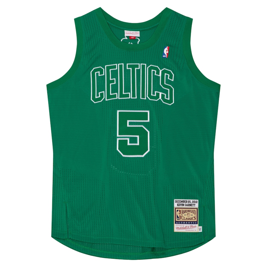 Men's Boston Celtics Kevin Garnett Mitchell & Ness Kelly Green 2012 Authentic  Jersey