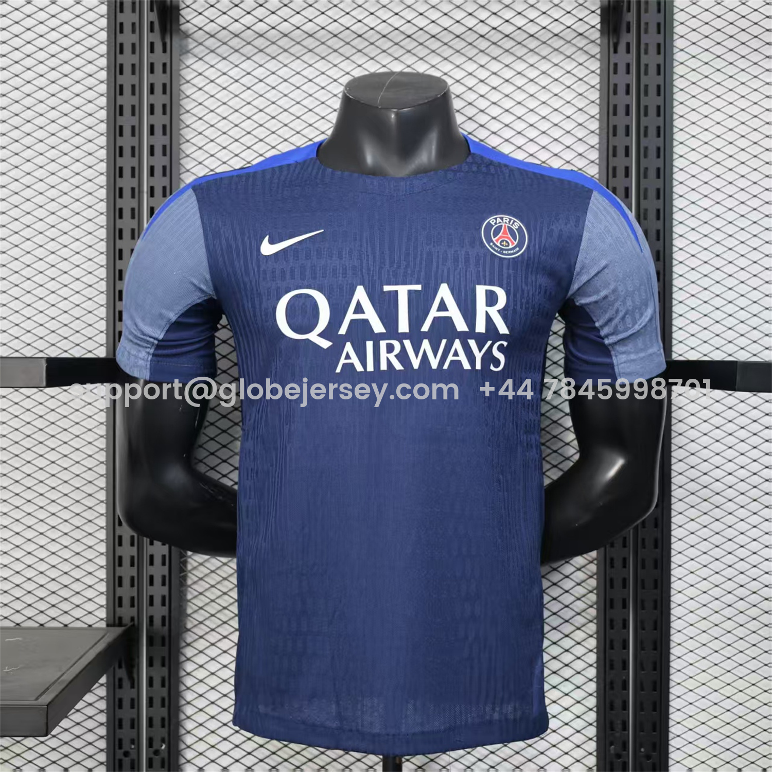 Paris Saint-Germain PSG Blue & Grey Special Jersey - Player Version