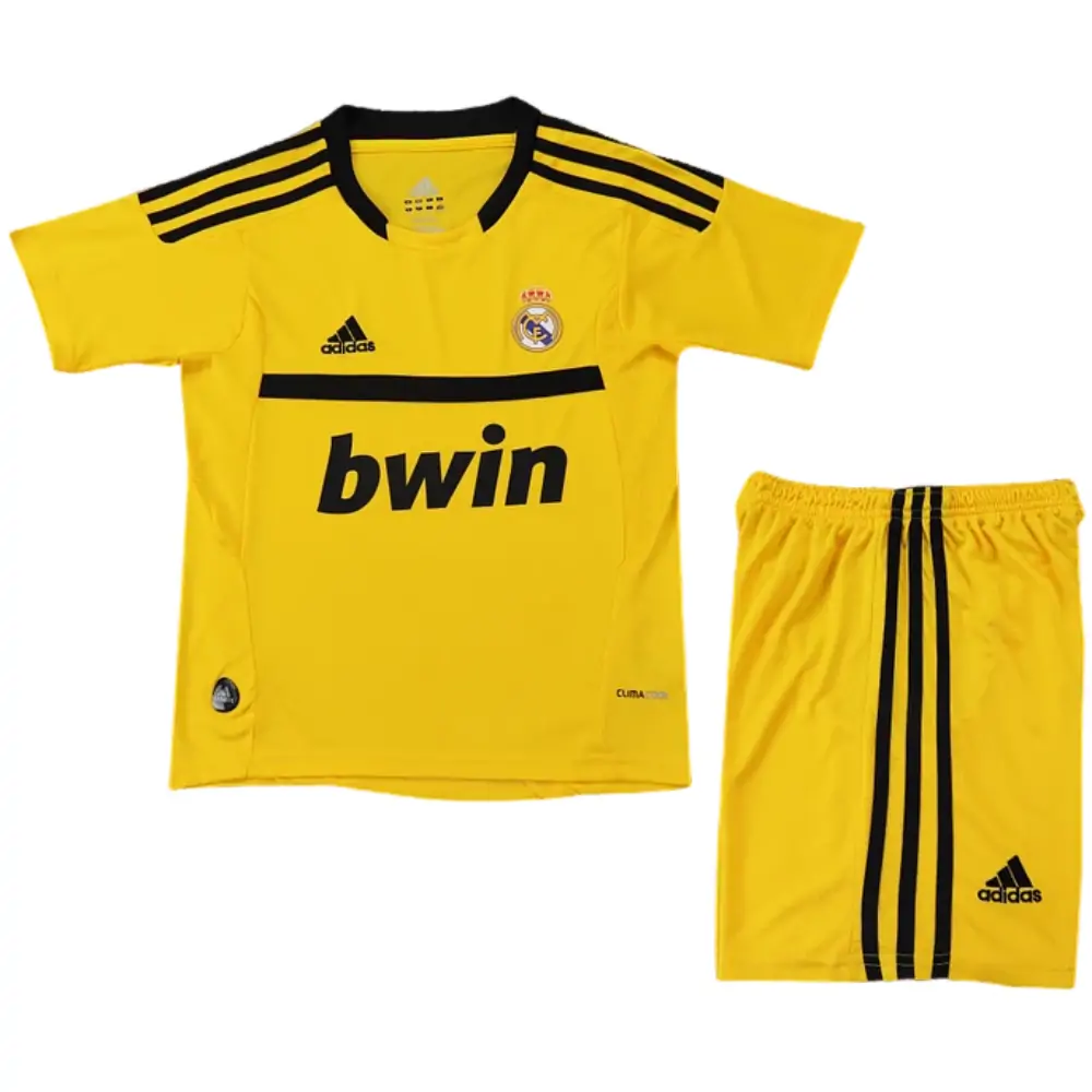 2011-12 Real Madrid Goalkeeper Retro Children's Jersey Set - Fans Edition