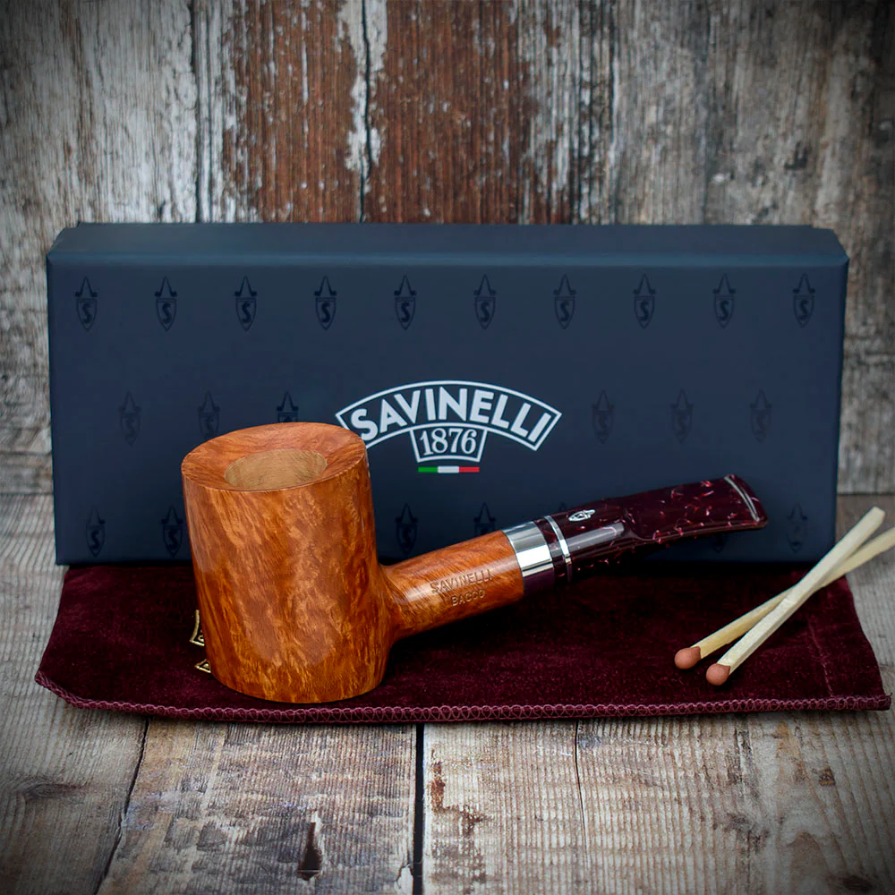 Savinelli Bacco Smooth Natural 311 - 6mm Briar Pipe