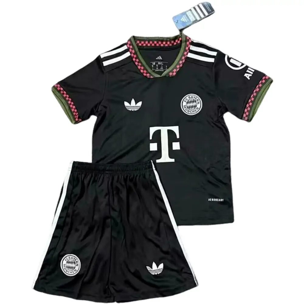 2025-26 Bayern Munich 3 Away Black - Fan Edition - Children's Kit