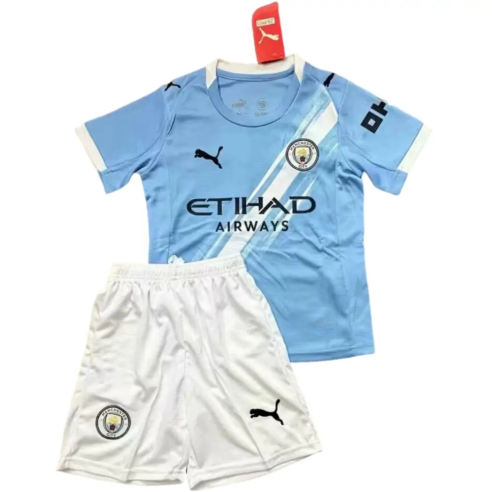 2025-26-Manchester City Home Jersey - Adult Set Fans Edition