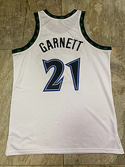 Kevin Garnett Minnesota Timberwolves 21 White MN