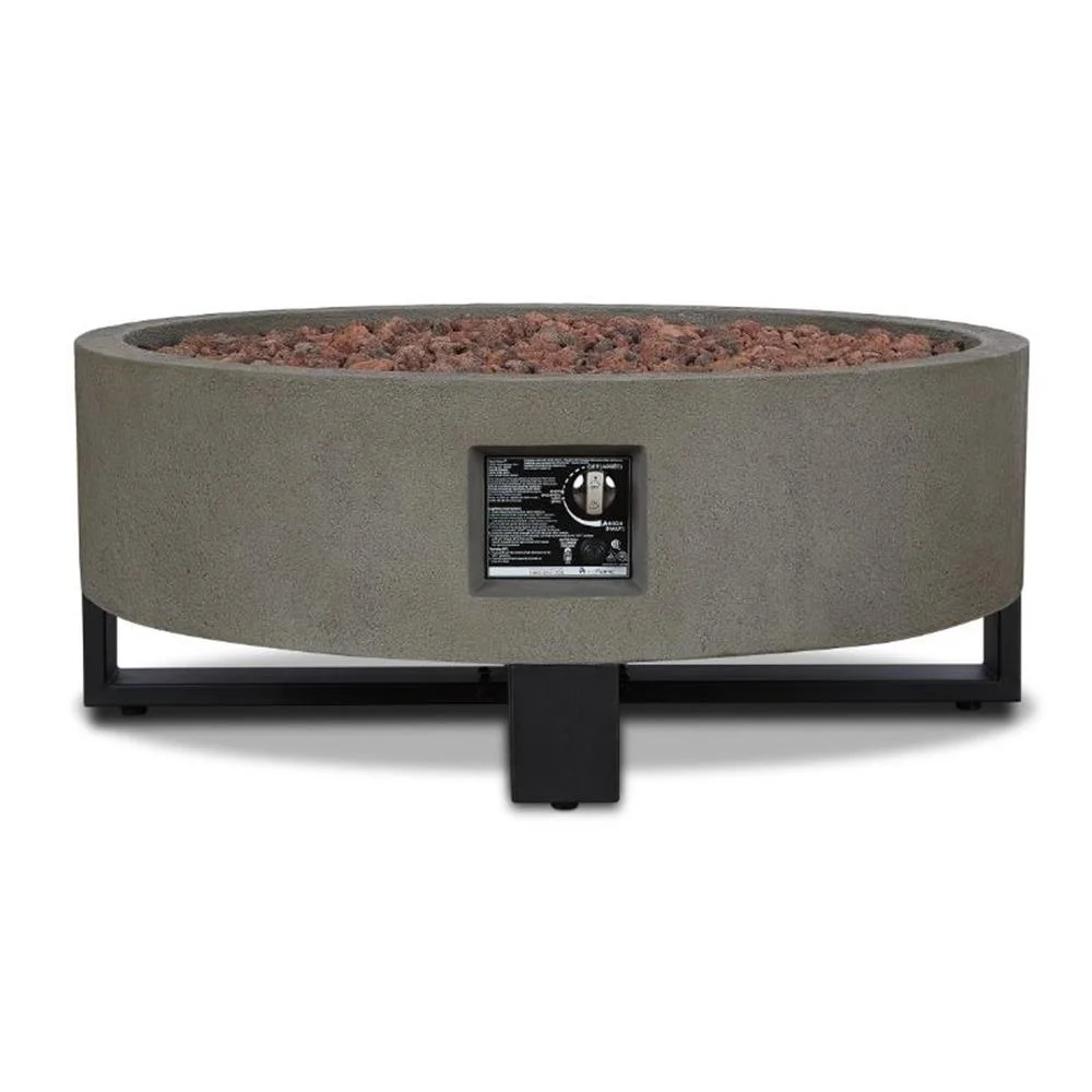 Real Flame Idledale Propane Fire Bowl for Outdoors in Glacier Gray