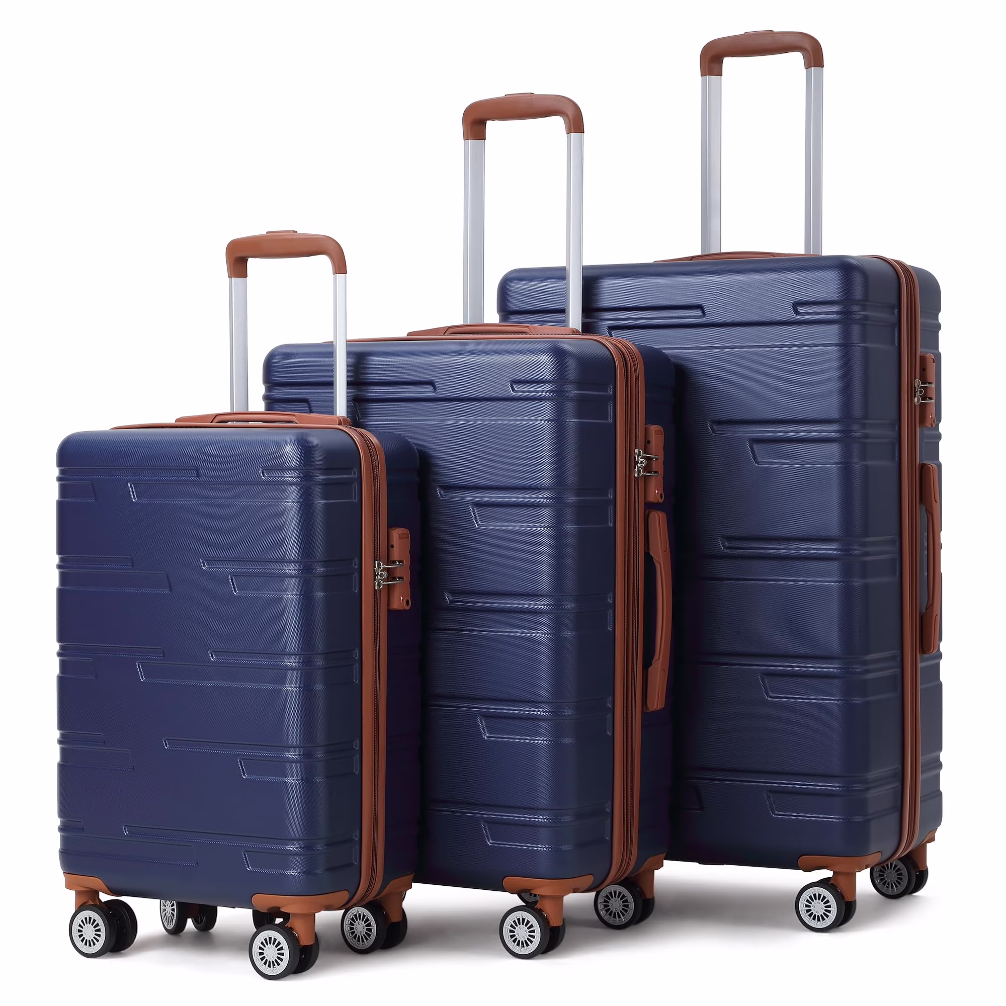 TROPOW Luggage Setss,Suitcases with Wheels,Luggage Expandable Suitcase 3 Piece Sets, Luggage Sets of 3 Piece Suitcase with Spinner Wheels, Hardshell Luggage 3 Piece Sets(20