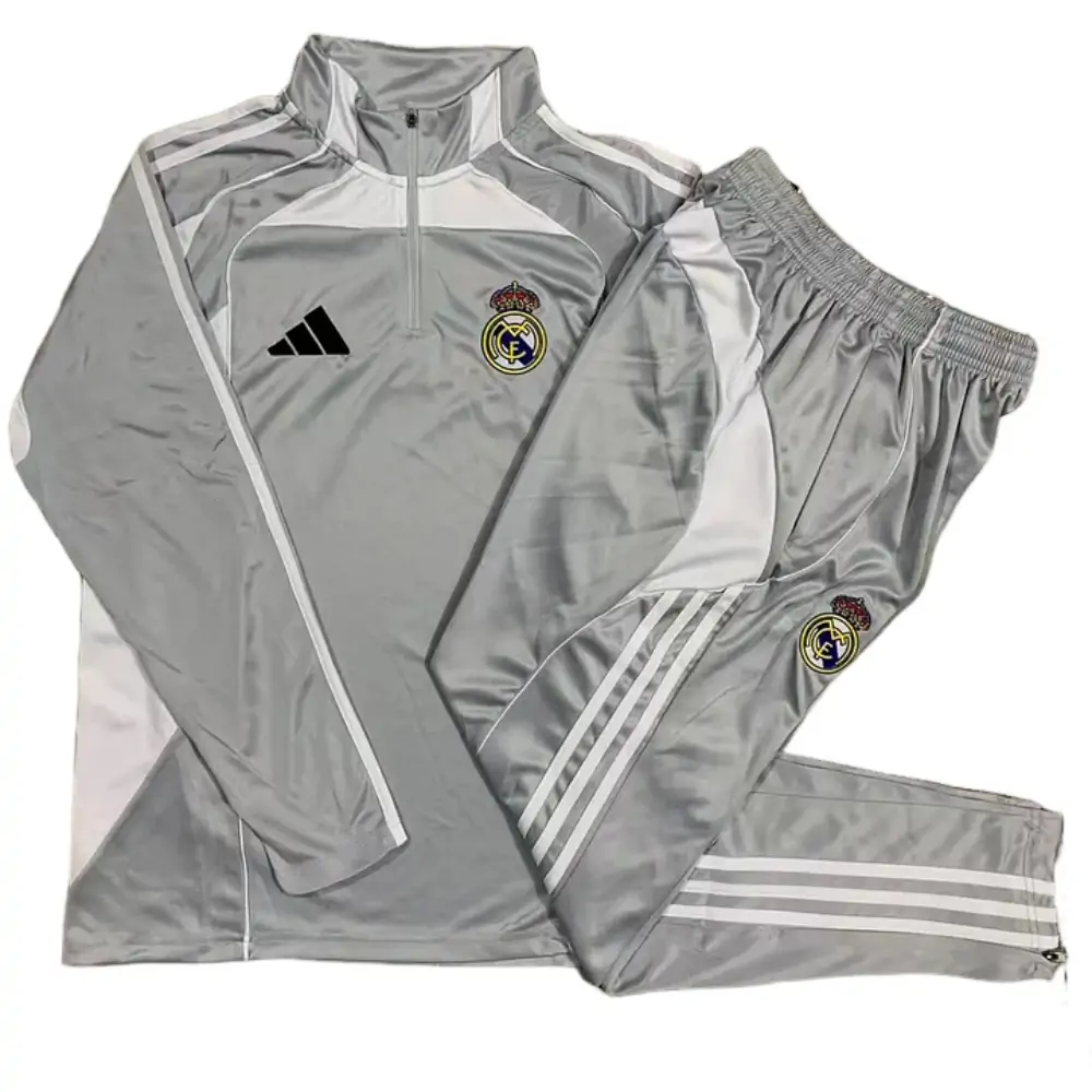 2025-26 Real Madrid half-zip training jersey - Adult Set