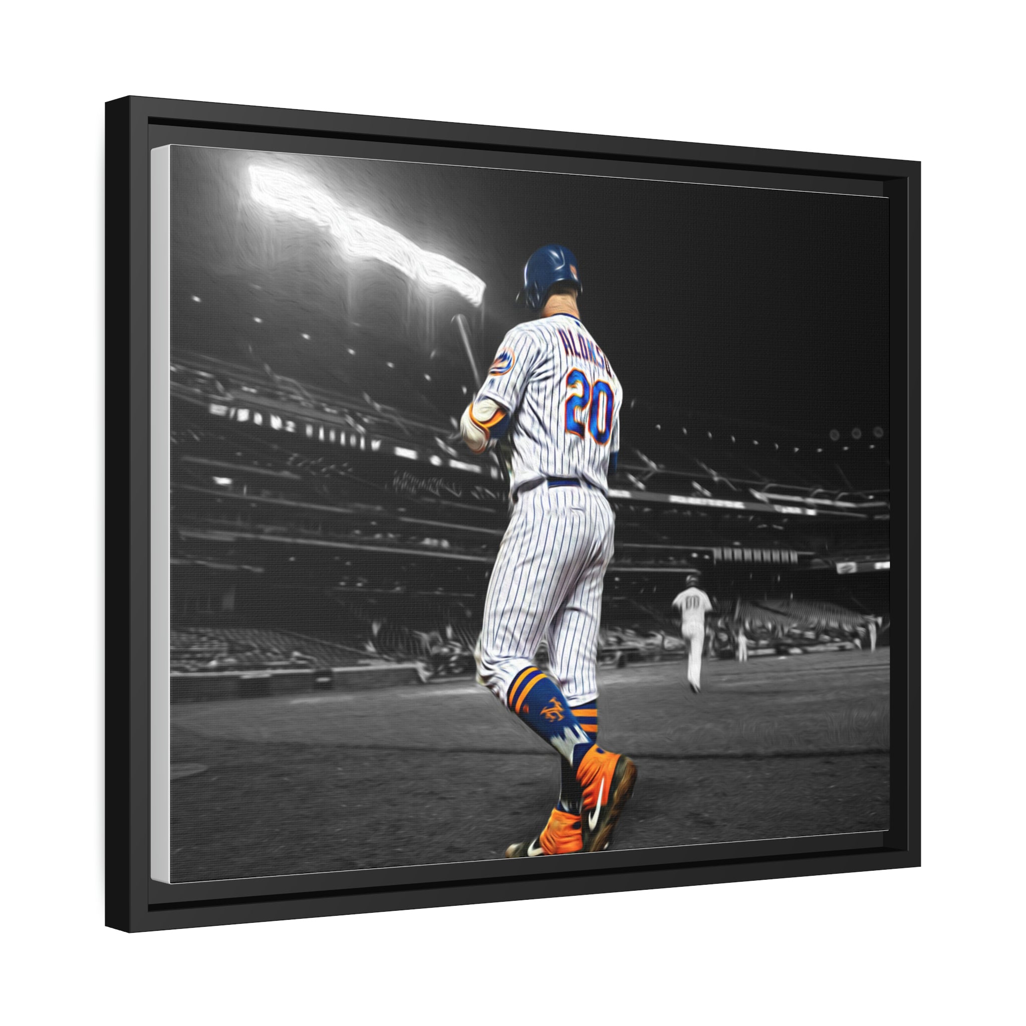 Pete Alonso New York Mets Polar Bear Premium Wall Art Framed Canvas
