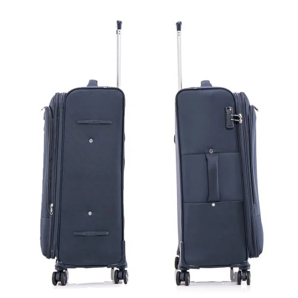 Four-piece fabric luggage set, expandable suitcase for travel, school and business trip (20/24/28/32in)