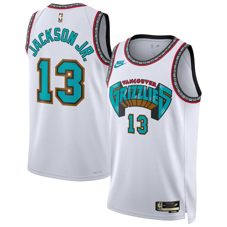 Unisex Memphis Grizzlies Jaren Jackson Jr. White 2024/25 Swingman Jersey - Classic Edition