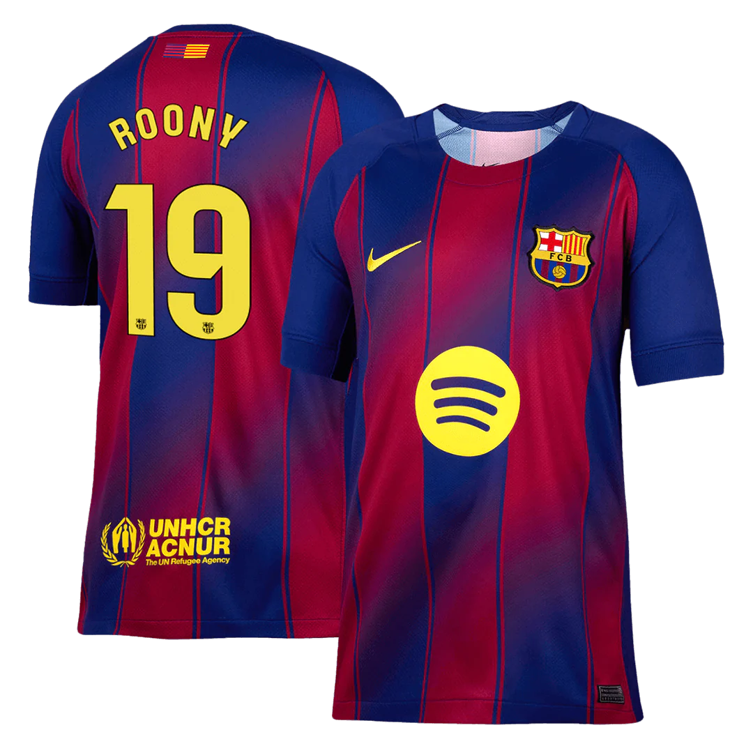 ROONY #19 Barcelona Home Soccer Jersey 2025/26