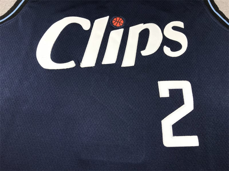 Men's Jersey 2024 Season Clippers #2 Dark Blue City Edition LEDANRO