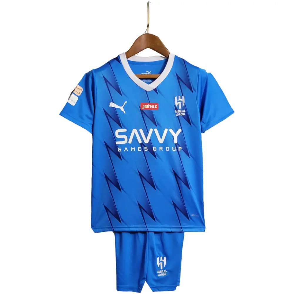 2023/2024 Al-Hilal Saudi Home Football Shirt Kids Size