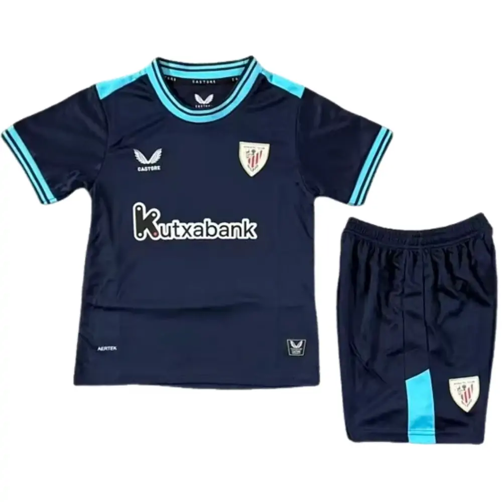2025-26 Athletic Bilbao Away Match Children's Jersey Set - Fans Edition