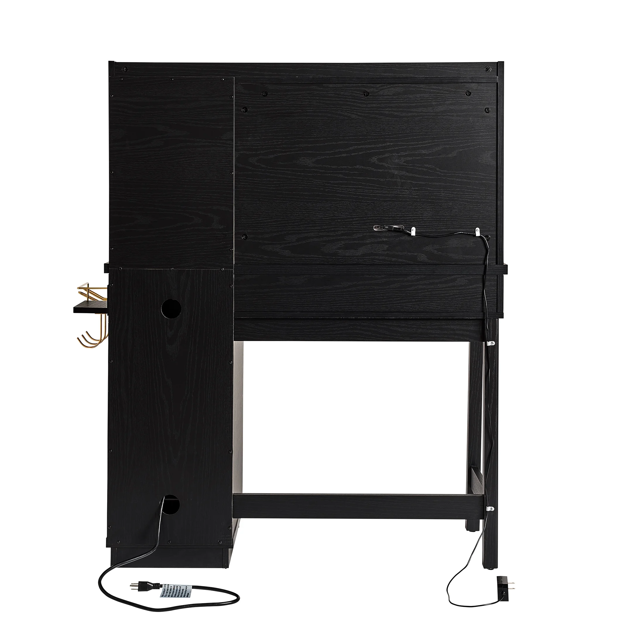 Better Homes & Gardens Lillian Vanity Desk with LED Lighted Mirror, White Finish