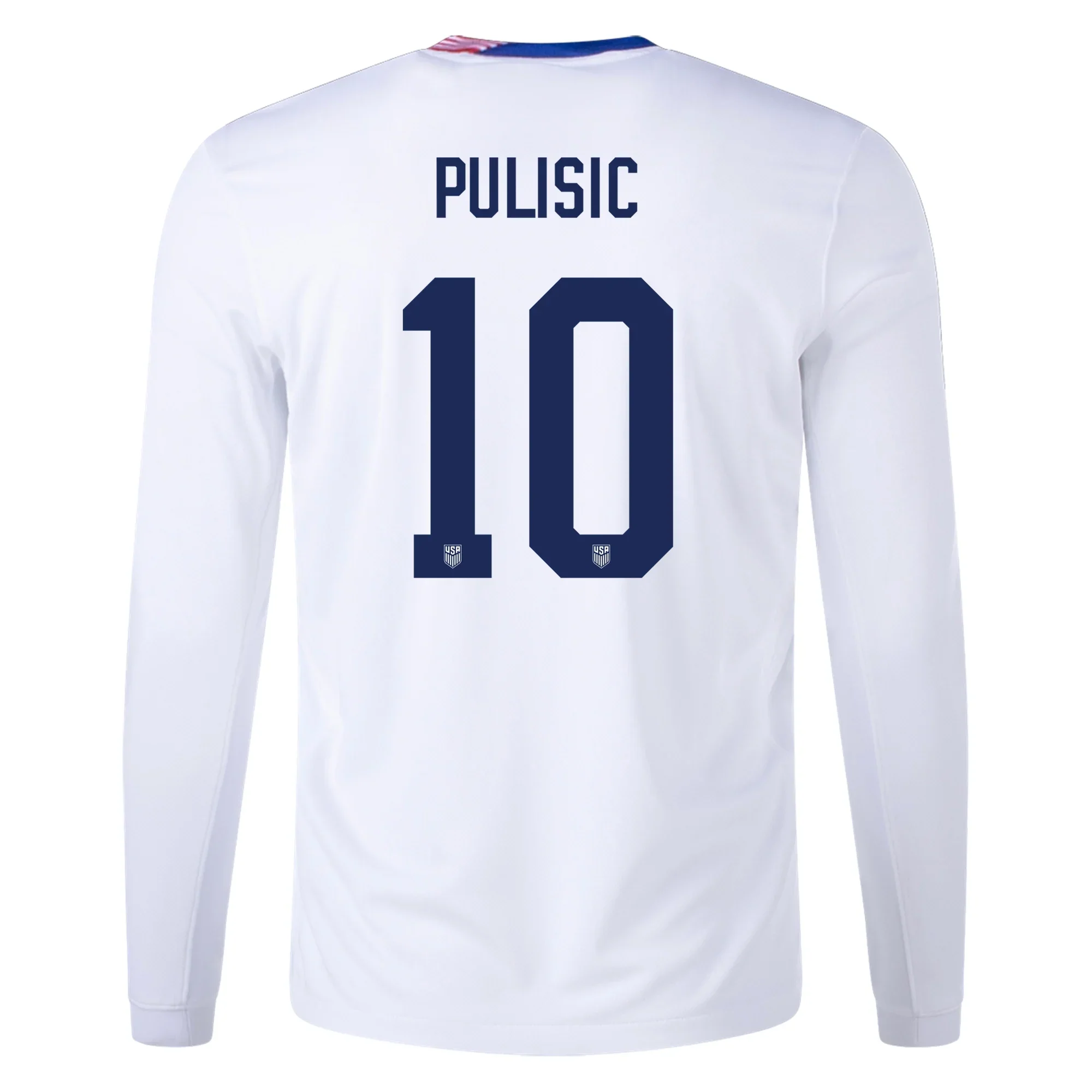 Nike United States Christian Pulisic Long Sleeve Home Jersey 24/25 (White)