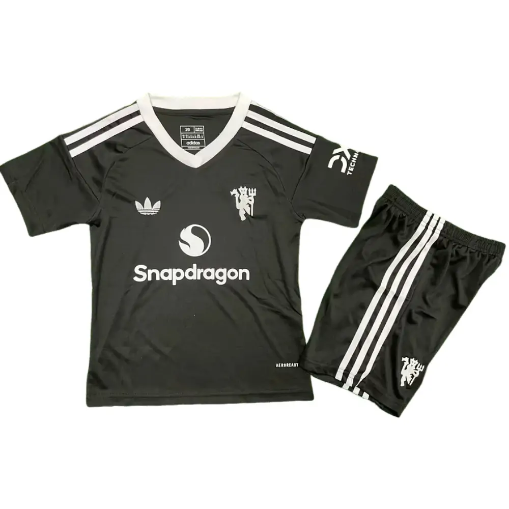 2024-25 Manchester United Goalkeeper Kids Jersey - Fan Edition