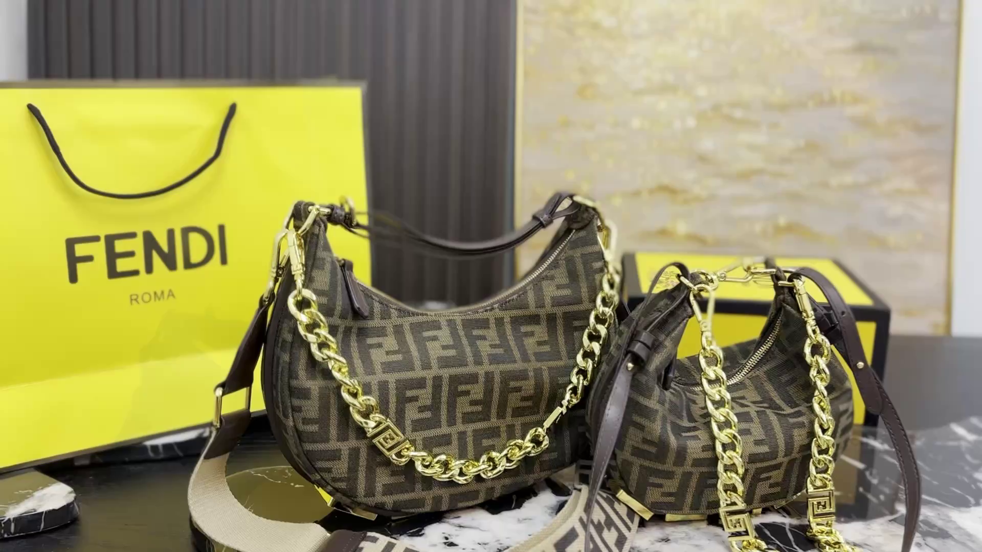 Fendi Graphy Hobo Bag